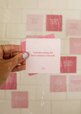 Shower Affirmation Cards