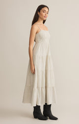 Balos Striped Maxi Dress Natural