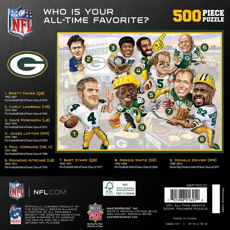 Green Bay Packers - All Time Greats 500 Piece Puzzle