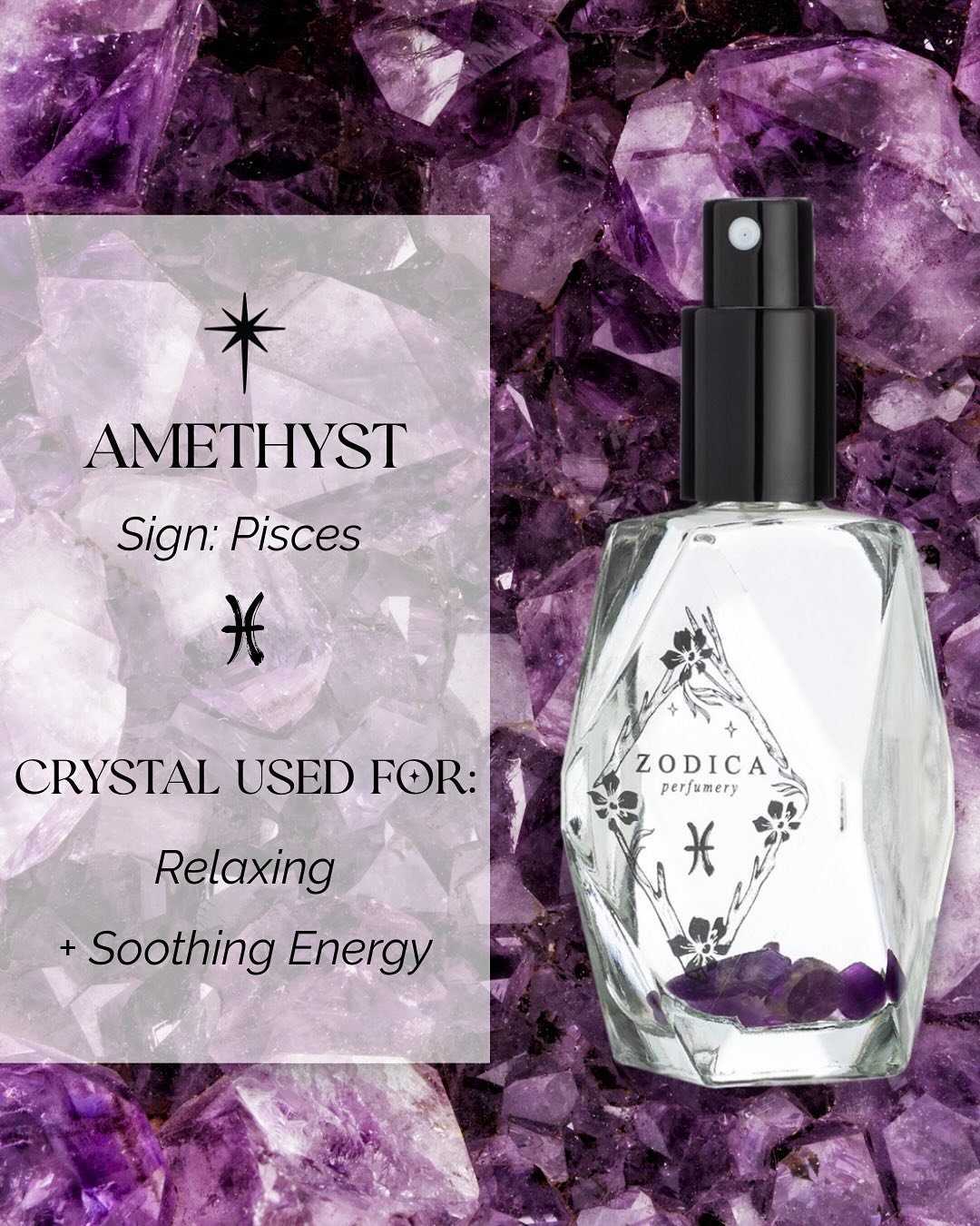 Mini Crystal Infused Zodiac Perfume - 22ml