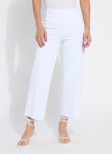 Layton Wide Leg Crop Pants White