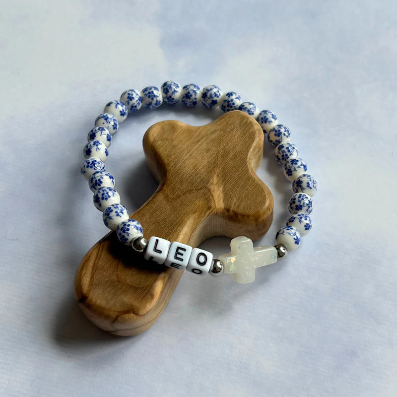 Holy Water Pope Leo Cross Bracelet