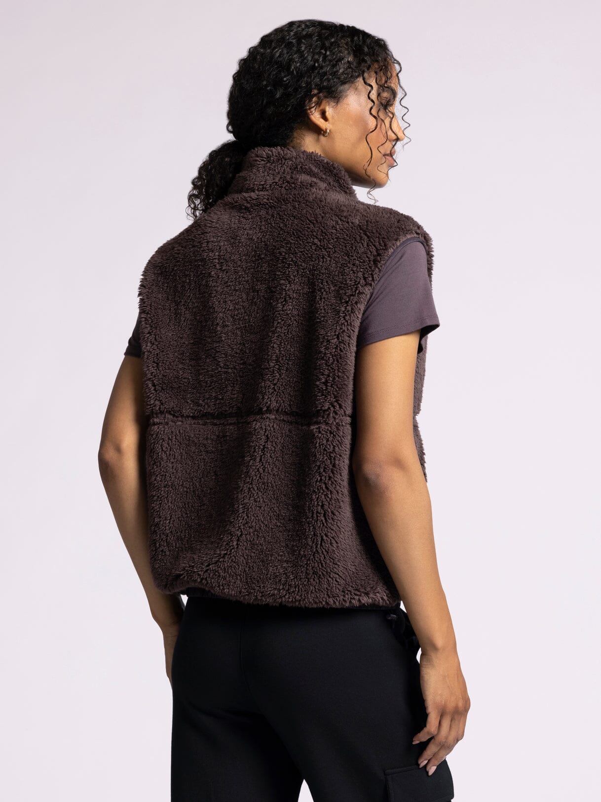 Skylar Sherpa Vest Raisin