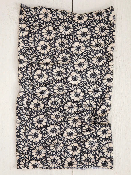 Full Boho Bandeau Black White Daisies
