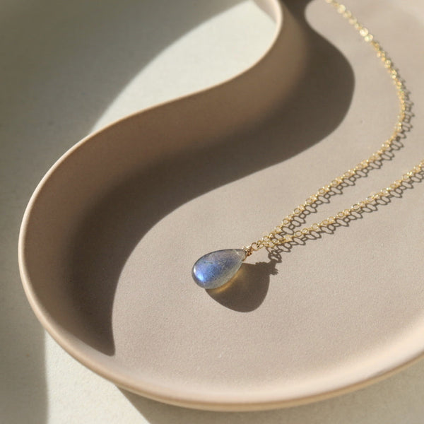 Labradorite Teardrop Necklace