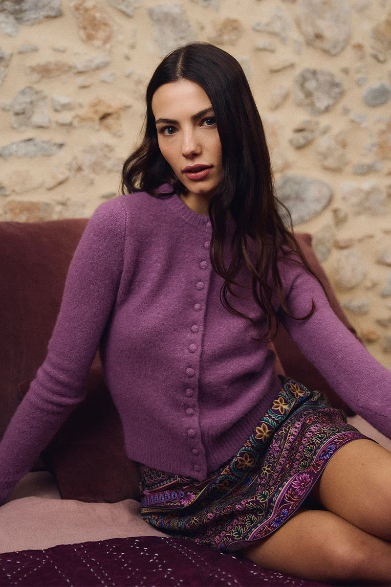 Knit Buttoned Cardigan
