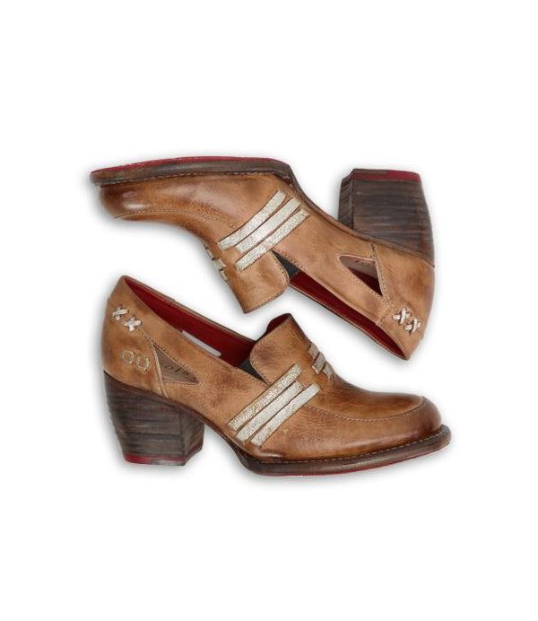 Gabrianna Heeled Loafers Tan Rustic Nectar Lux