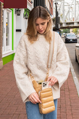 HydroBag Crossbody Camel Glossy | Camel Patterned
