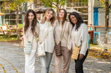 HydroBag Crossbody Ivory Glossy | Light Patterned