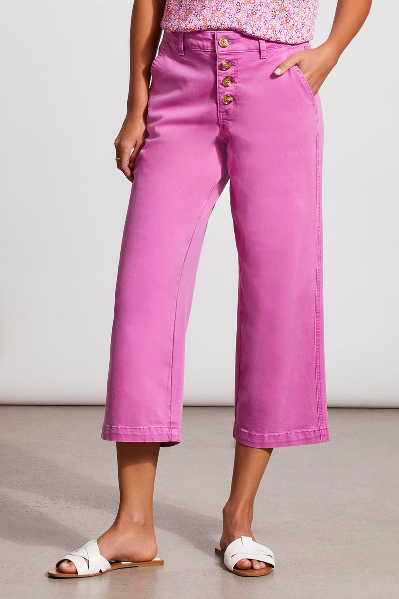 Audrey Button Fly Wide Leg Jeans Mauvelush