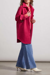 Stretched Boiled Wool Jacket Dahlia