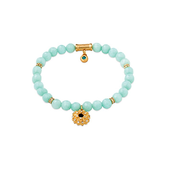 Stretch Bracelet - 6mm Aqua | Urchin