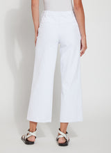 Payton Wide Leg Crop White