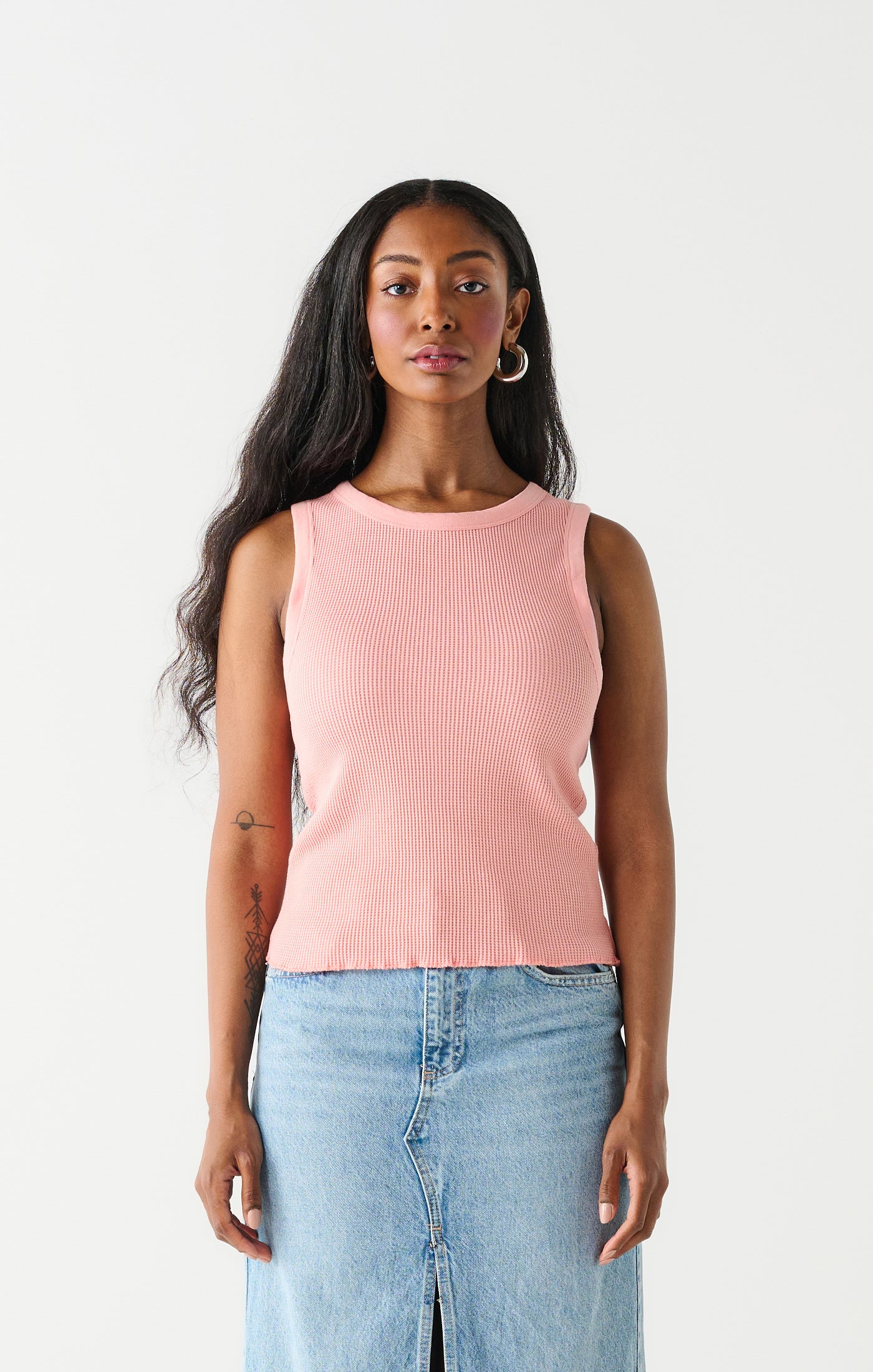 Waffle Knit Tank Top Melon