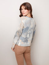Reversible Printed Sweater Chestnut