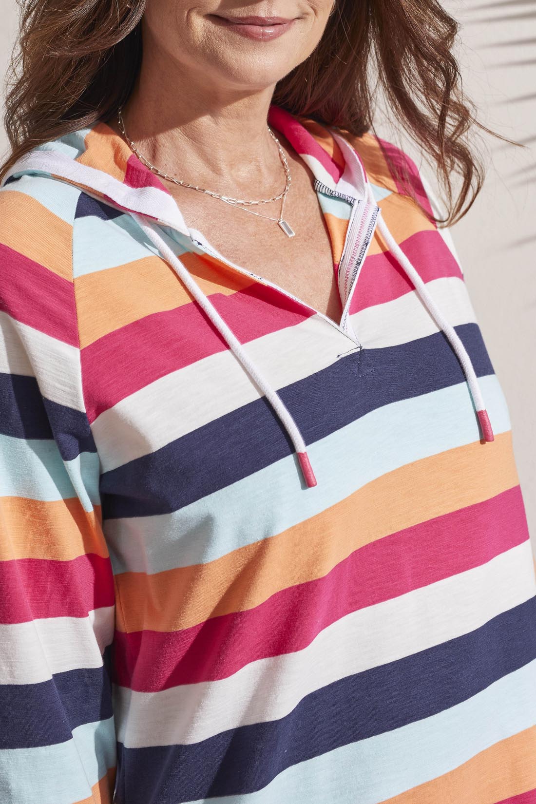 3/4 Sleeve Raglan Hoodie Raspberry