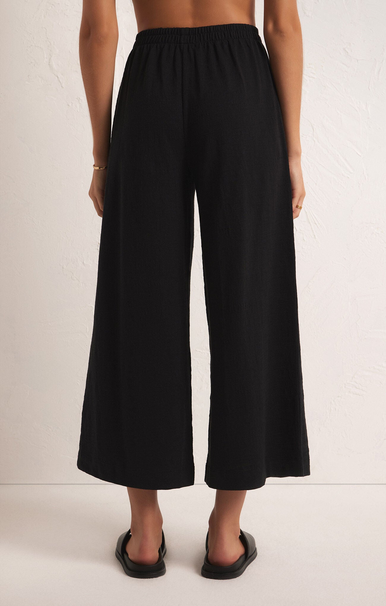 Scout Textured Slub Pants Black