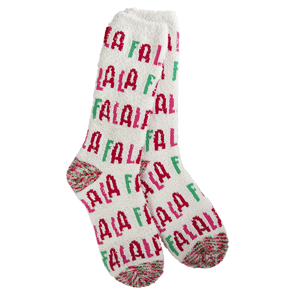 Cozy Crew Sock Fala Cloud