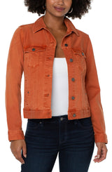 Classic Jean Jacket Orange Rust