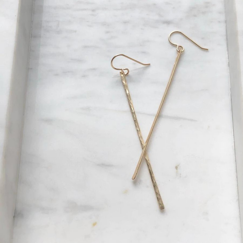 Matchstick earrings sales
