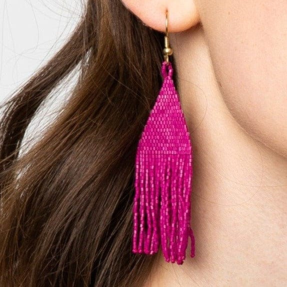 Lexie Petite Luxe Earrings Magenta