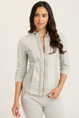 Janet Zip Jacket Whitecap Pigment