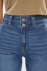Hi Rise Double Button Bootcut Medium