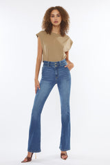 Hi Rise Double Button Bootcut Medium