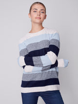 Stripes Crew Neck Sweater Snowflake