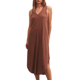 Reverie Dress Dark Rosewood