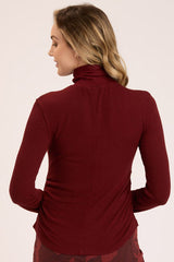 Lilis Turtleneck Shirt Port Pigment
