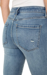 Hannah Frayed Hem Crop Flare Spokane