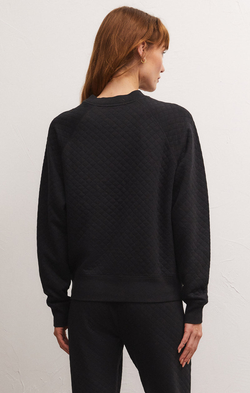 Volt Quilted Sweatshirt Black