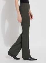 Elysse Wide Leg Smoked Herringbone