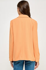 Slouchy Boyfriend Blazer Orange