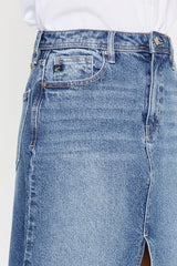 High Rise Asymmetric Midi Skirt Medium