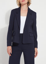 Raya Light Weight Ponte Blazer True Navy