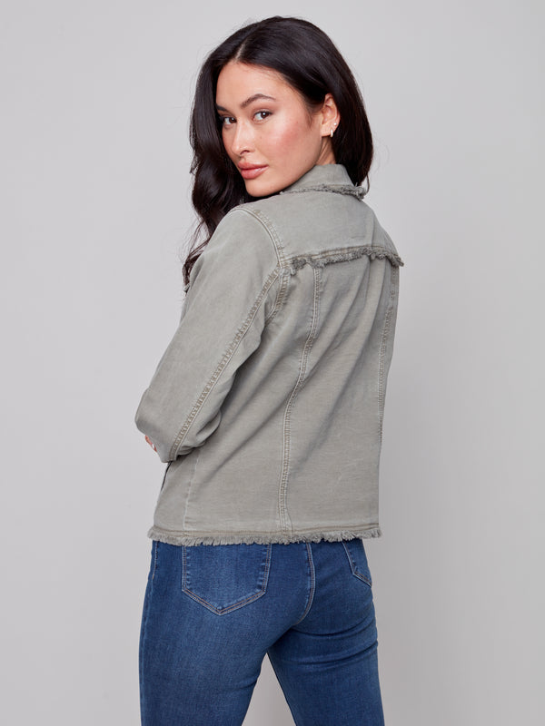 Stretch Twill Jean Jacket Celadon