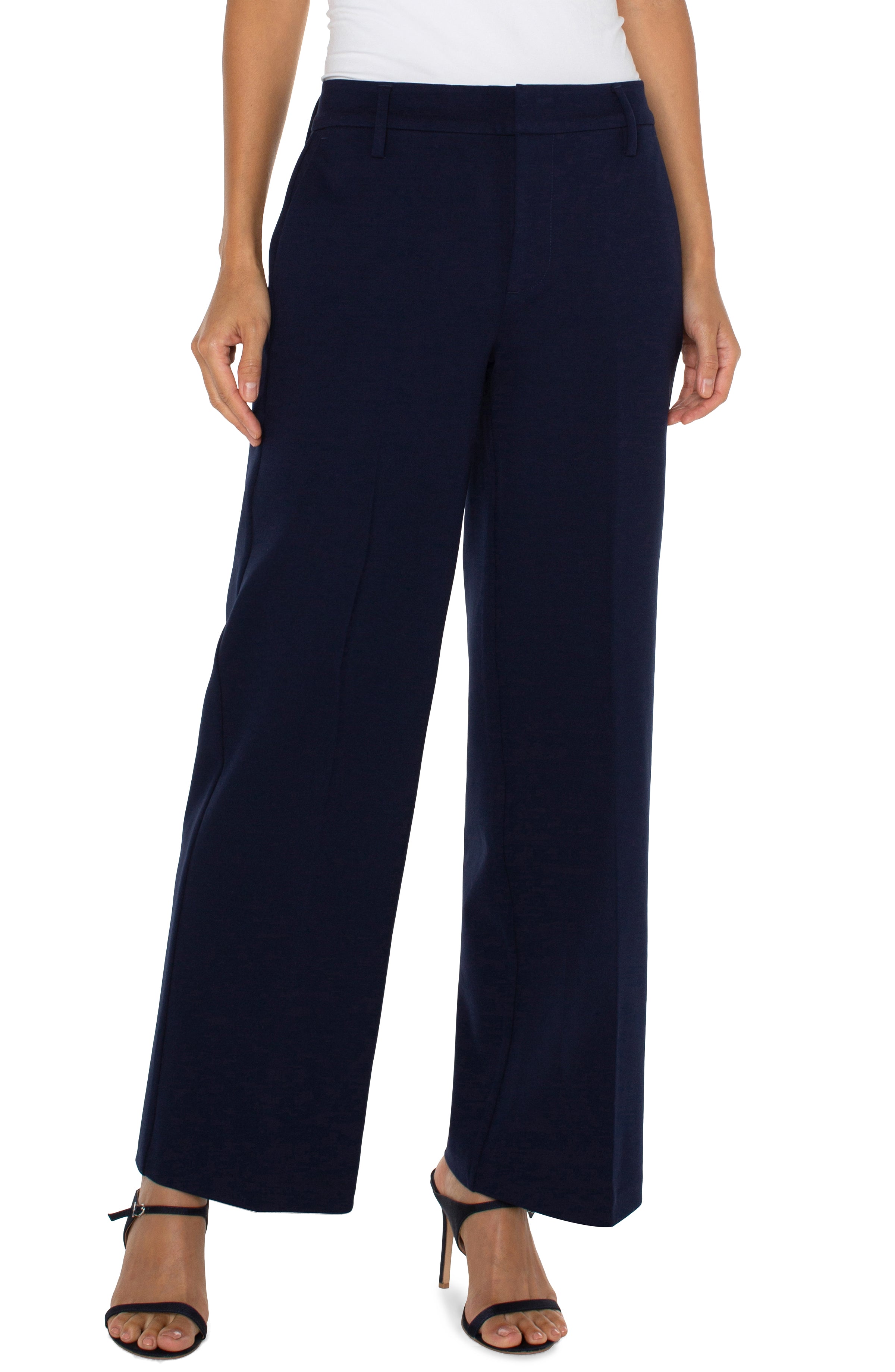 Kelsey 31" Wide Leg Trouser Cadet Blue