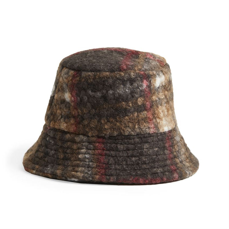 Phallen Plaid Sherpa Bucket Hat