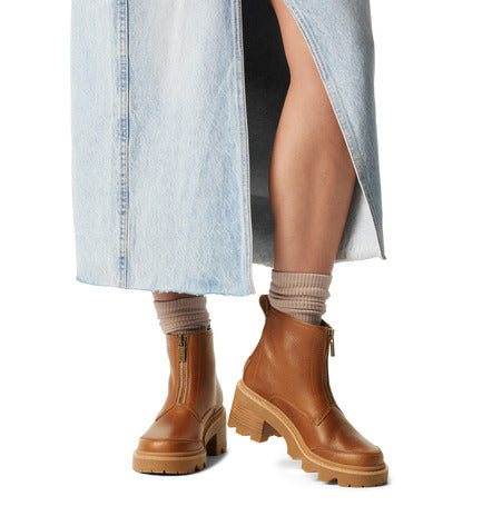 Joan Now Zip Boots Velvet Tan + Gum