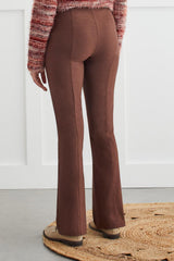 Flatten It Pull On Boot Pant Chocolate