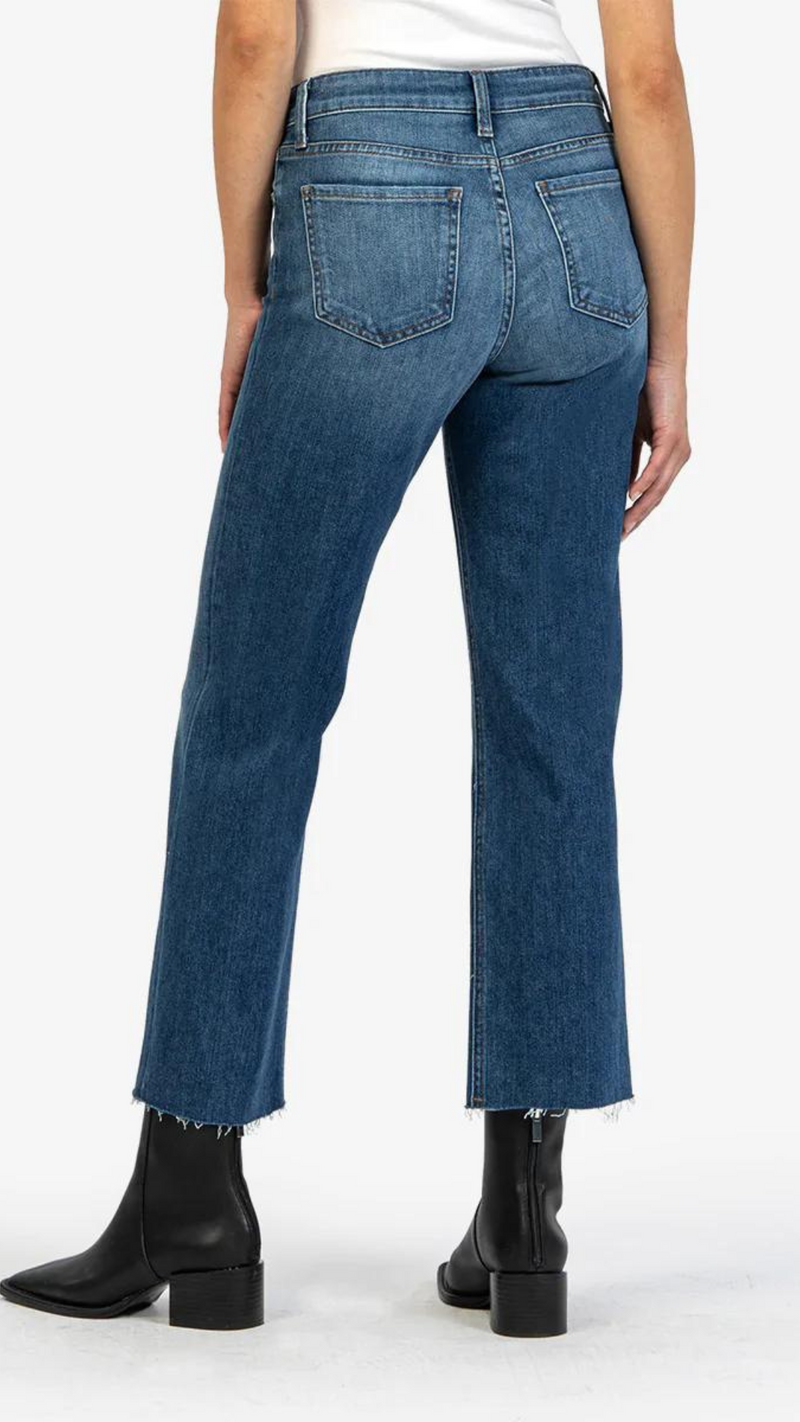 Kelsey Hi Rise Ankle Flare Jeans Royal