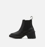 Hi Line Heel Chelsea Boot Black + Sea Salt
