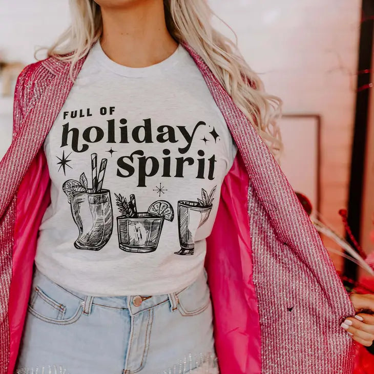 Full Of Holiday Spirit Tee White