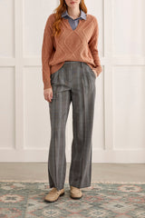Button Up Fooler Collar Chambray