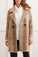 Double Breasted Long Coat Cinnamon