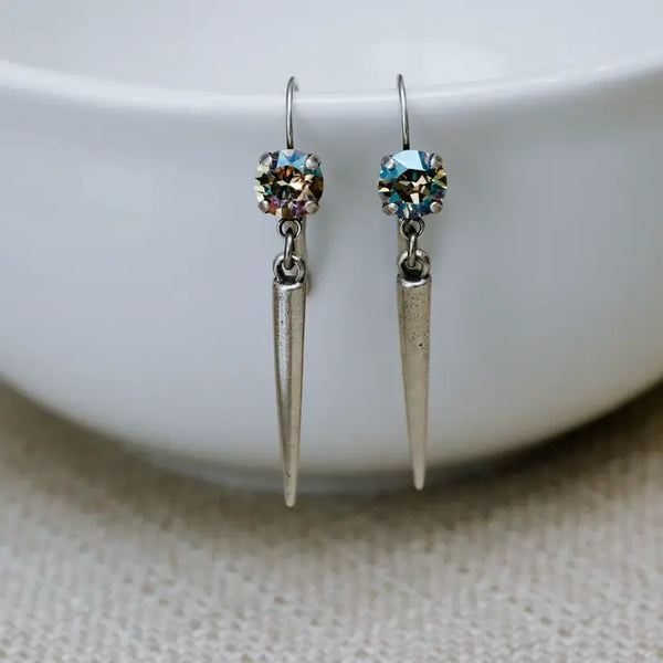 Jess Spike Earrings Verde