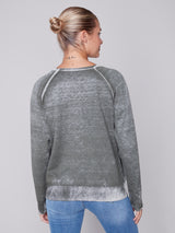 Washed Out Sweater Spruce