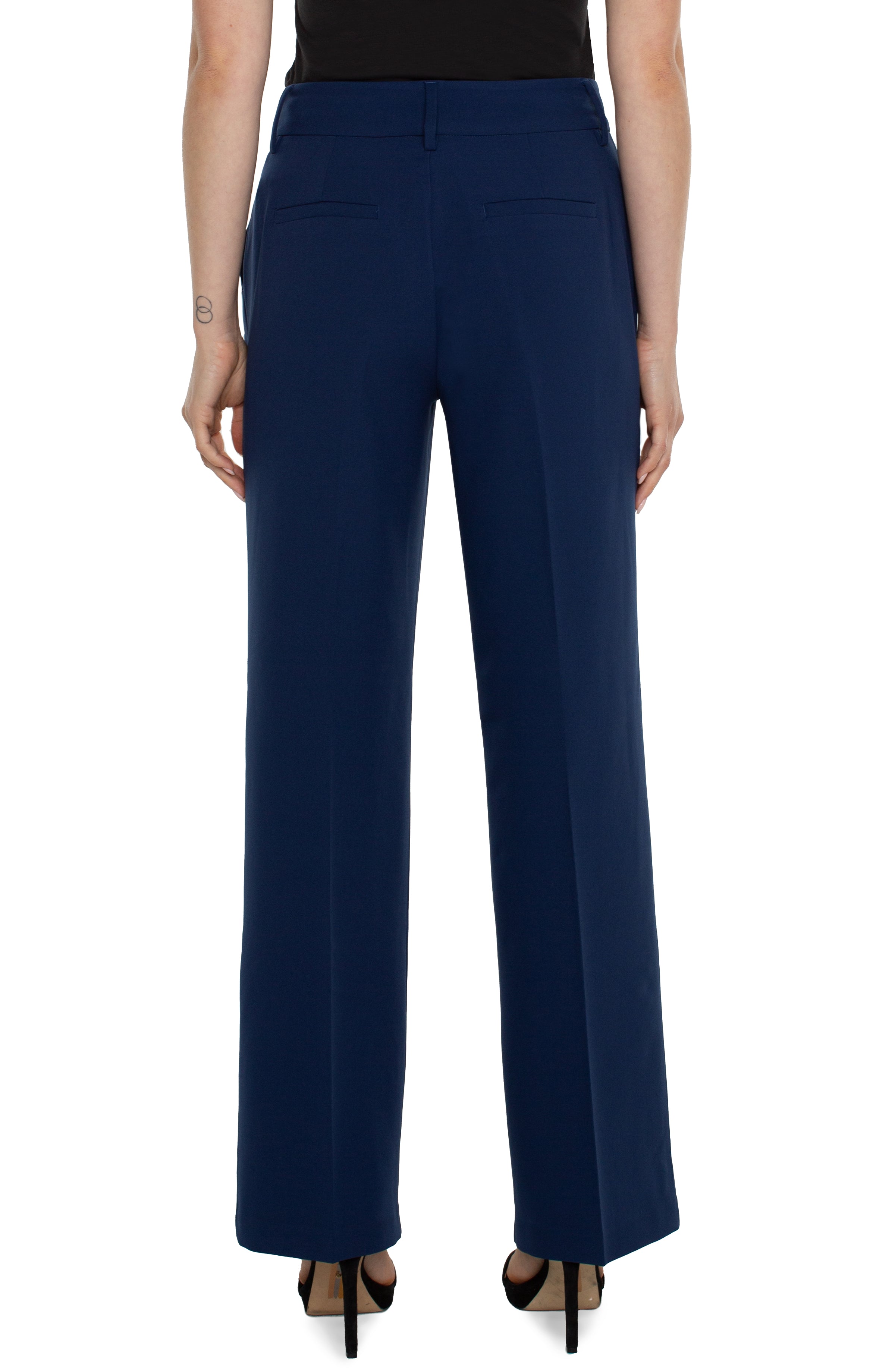 Hi Rise Pleated Trouser Galaxy